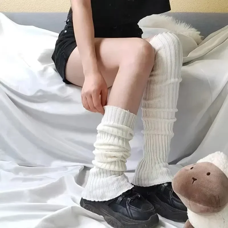 1/2 Pcs Lolita Knitted Stacked Socks Japanese Extended Jk Leg Socks Decorate Leg Styles Socks Leg Sleeves Cover Legs