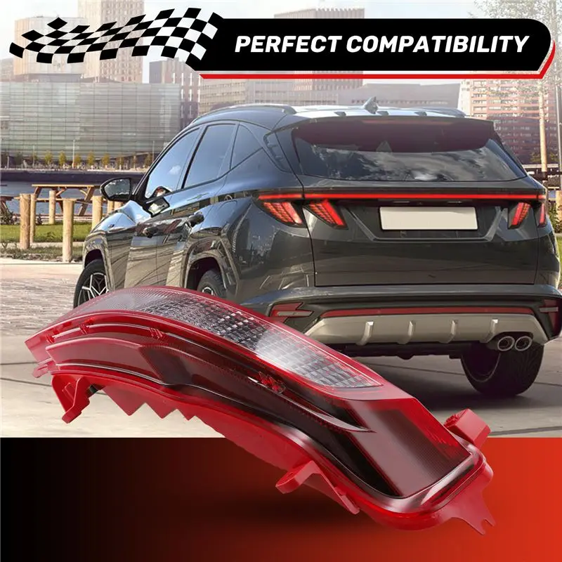 Rear Bumper Fog Lamp Reflective Warning Light Brake Light For Tucson 2021-2023-A02G