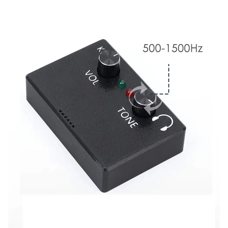 HT-6 Morse Code Trainer Adjustable Volume Tone CW Sound Light Practice for Manual Telegraph Key