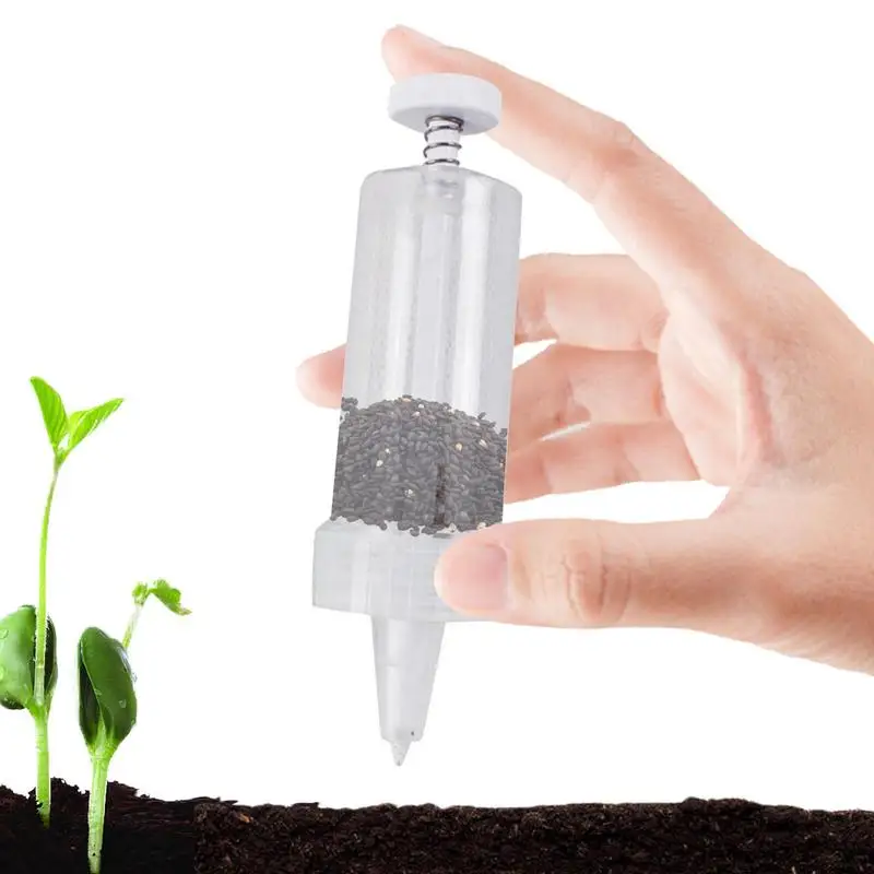 

Mini Sowing Seed Dispenser 5 Different Settings Hand Seeder Syringe Seeder Mini Seed Sowing Dispenser Garden Fertilizing Planter