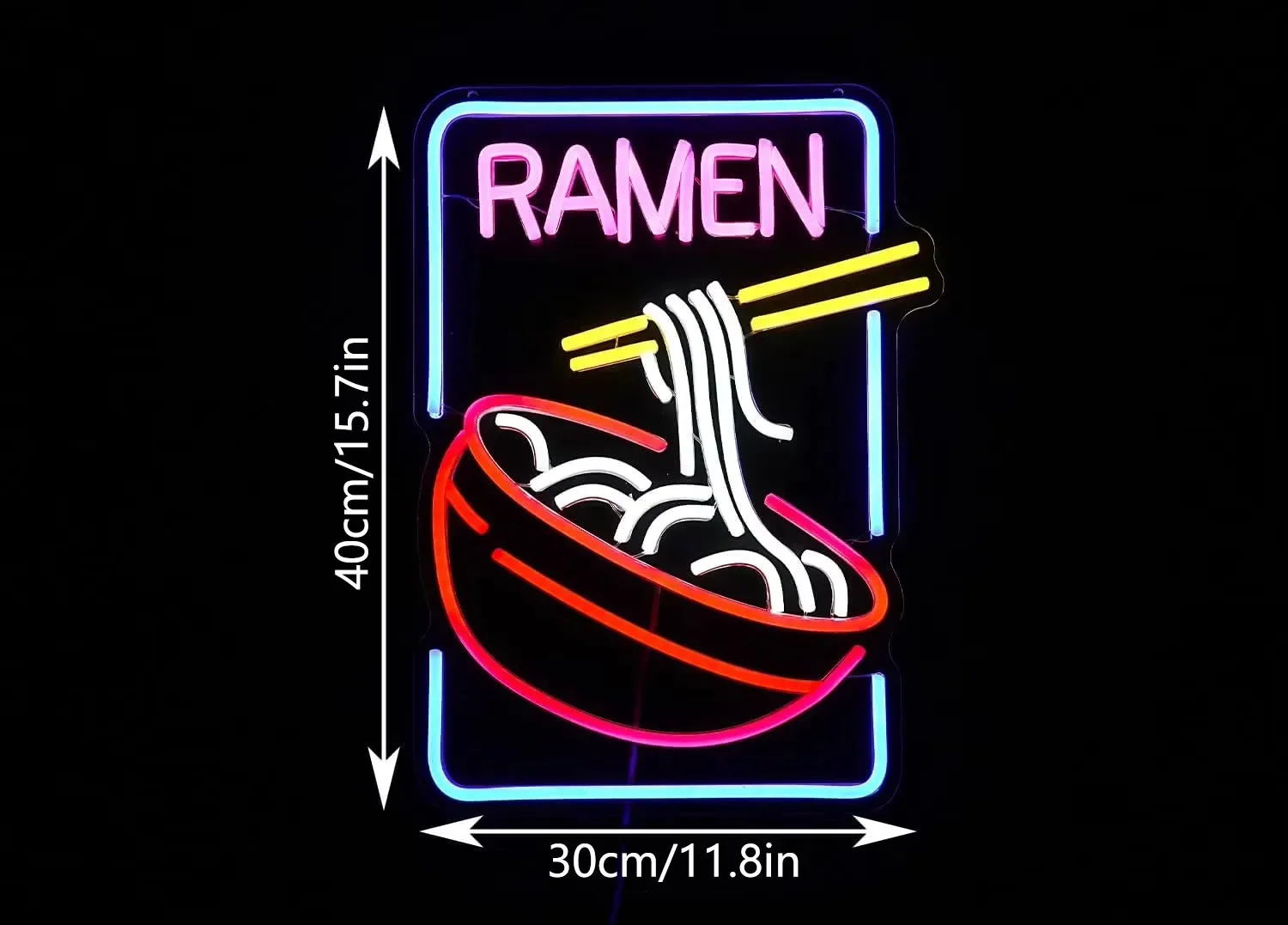 Ramen Neon Signs LED Neon Light Sign Light Up Neon Signs Wall Decor for Restaurant Ramen Etalage
