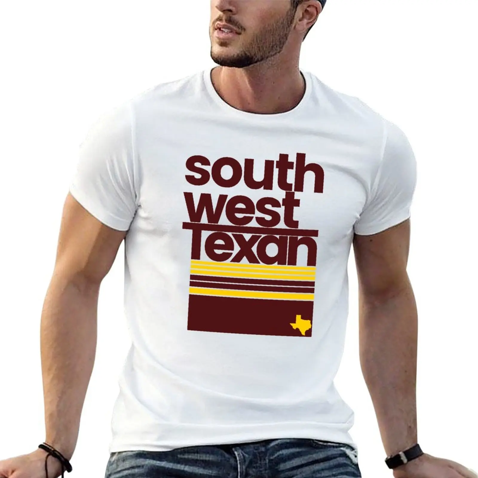 Camiseta de hombre Camiseta Regional de Texas hombre Oeste camisa de lujo camiseta suroeste t texano sur liso