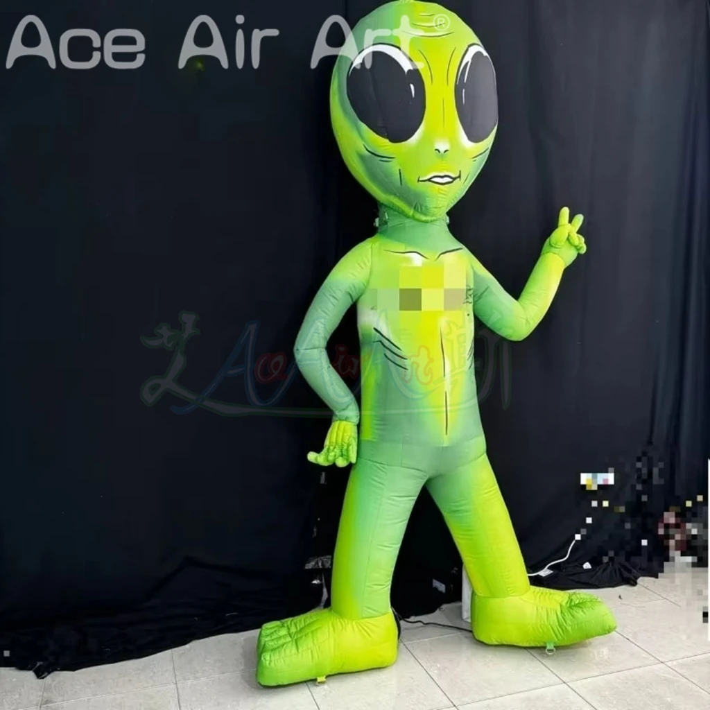 3 mH LED-Licht aufblasbarer aufblasbarer Alien-Modellballon für die Raumdekoration