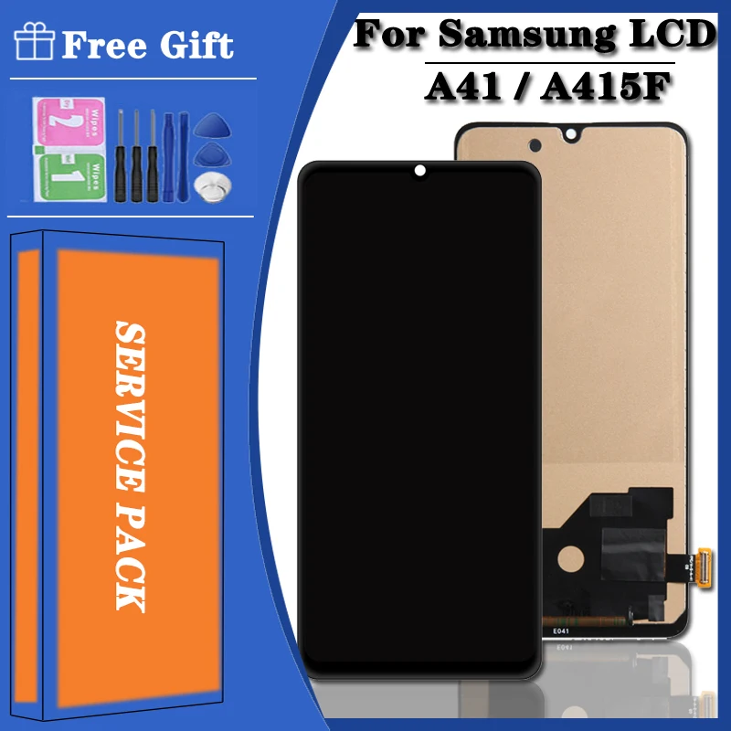 TFT Quality For Samsung  A41 LCD A415F Display SM-A415F A415 LCD Display Touch Screen Digitizer Assembly With Free Gift