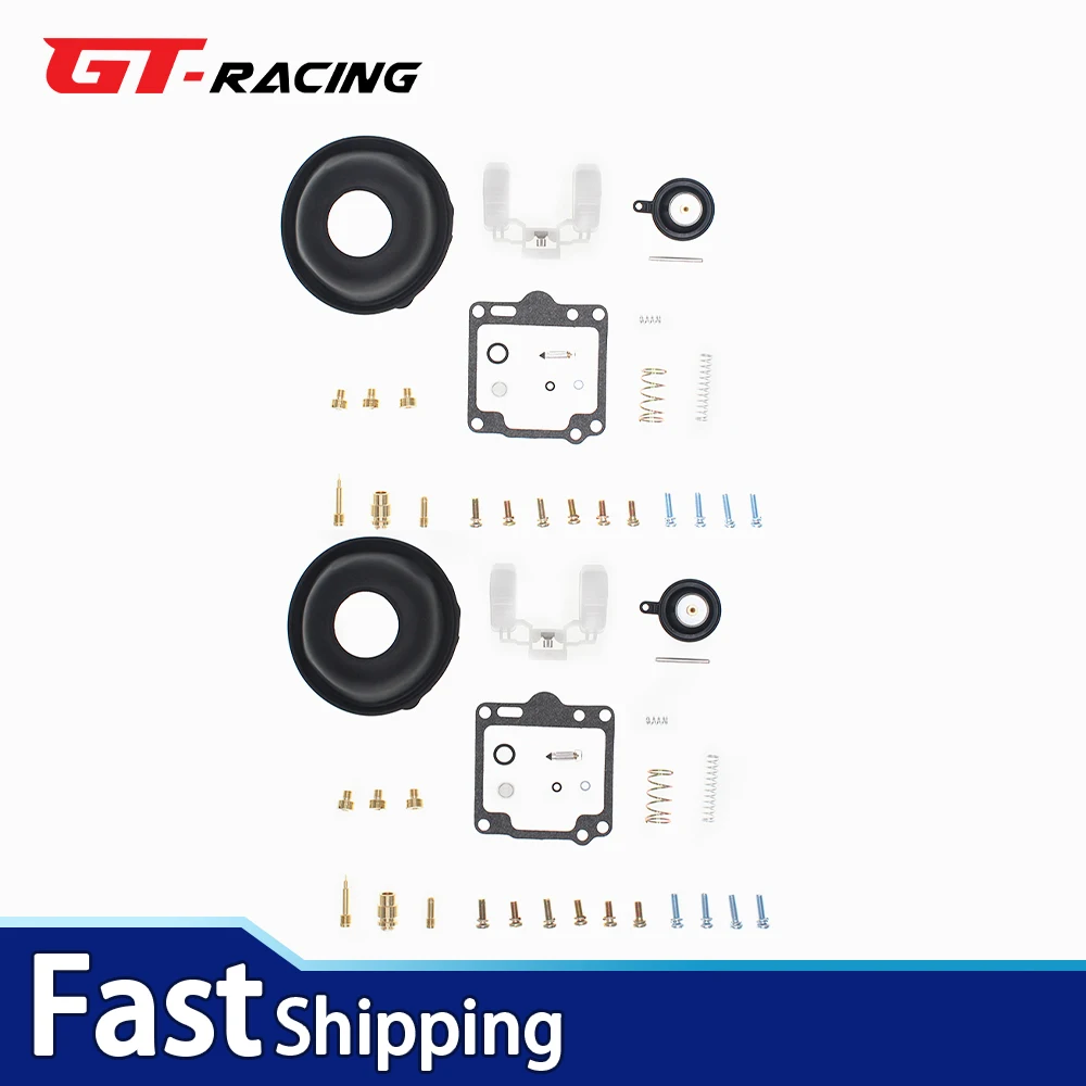 

2 Set Carburetor Rebuild Kit Fits For YAMAHA XV1100 1988-1999 Virago XV 1100 Carburetor Repair Kit air Screw Float