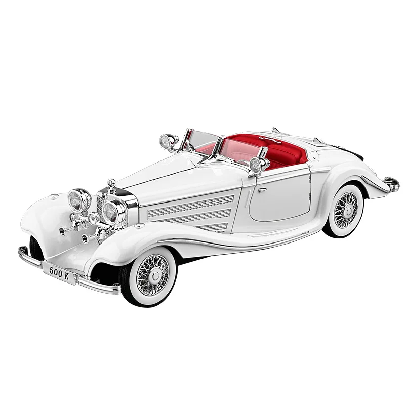 

1:18 Alloy Retro Car Model Classic for 500K Series Suitable for Youth Collection Technology Display Home Decor Kids Gifts