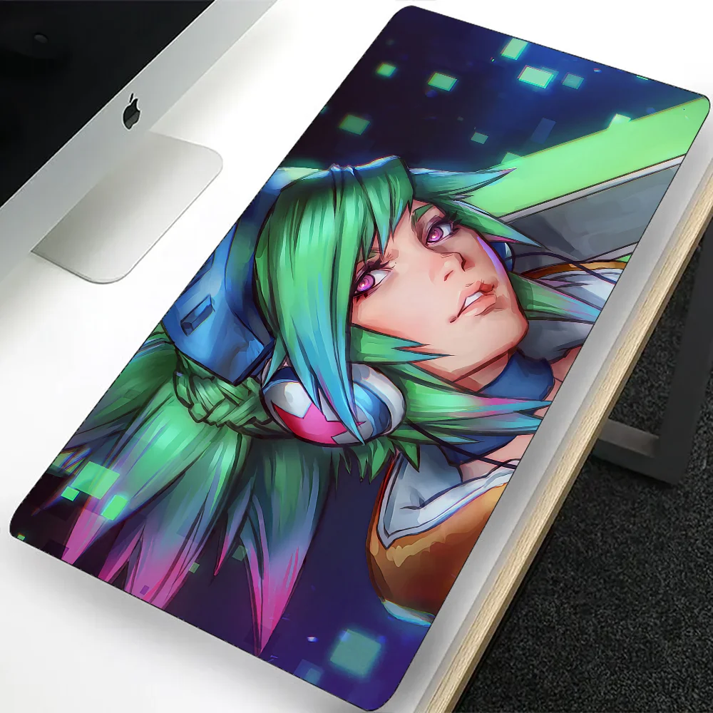 League of Legends Riven-alfombrilla de ratón grande para juegos, alfombrilla de ratón para ordenador portátil, alfombrilla para teclado de oficina, alfombrilla de escritorio