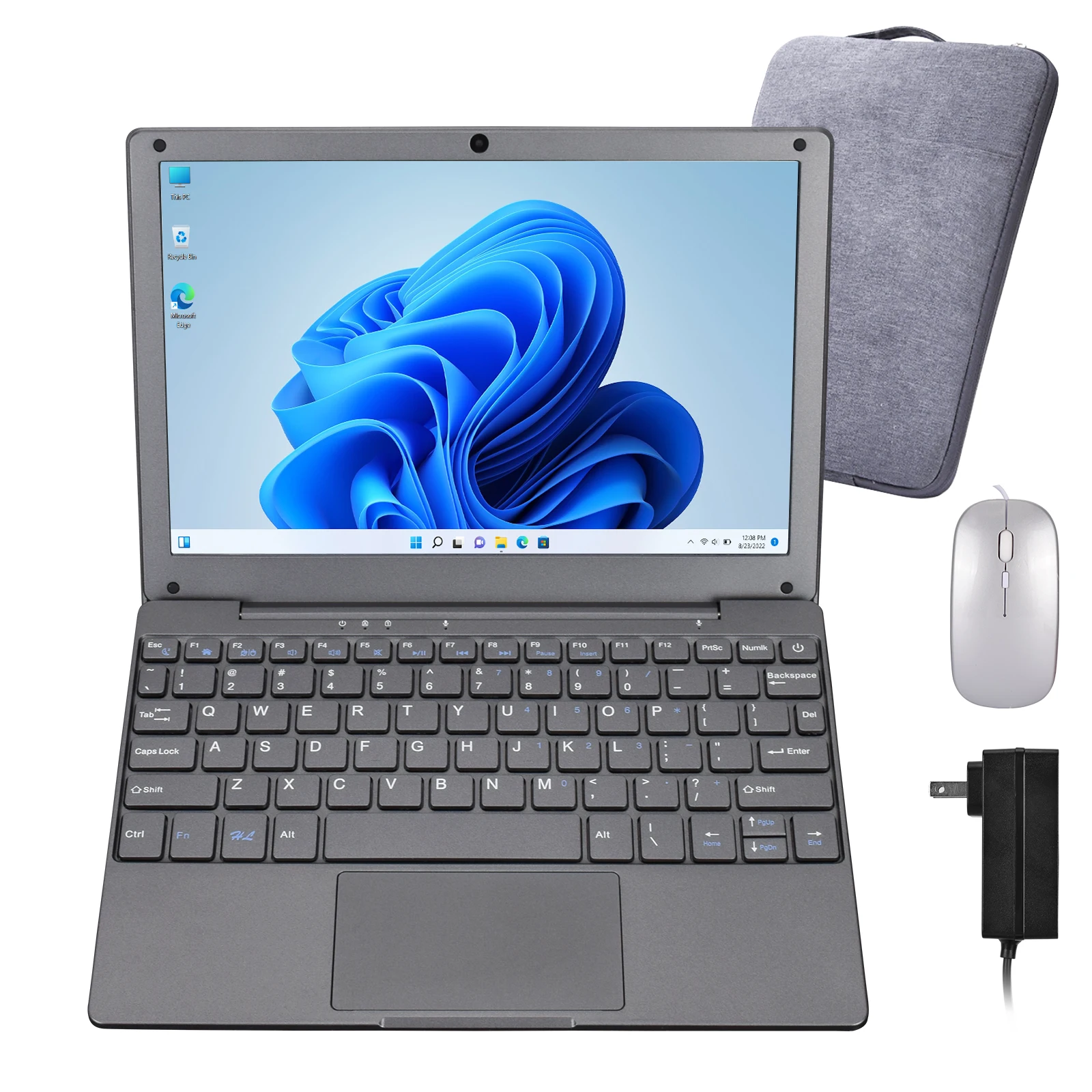 128インチの子供用ラップトップ,n4020 cpu,8GB RAM,10.1 GB SSD