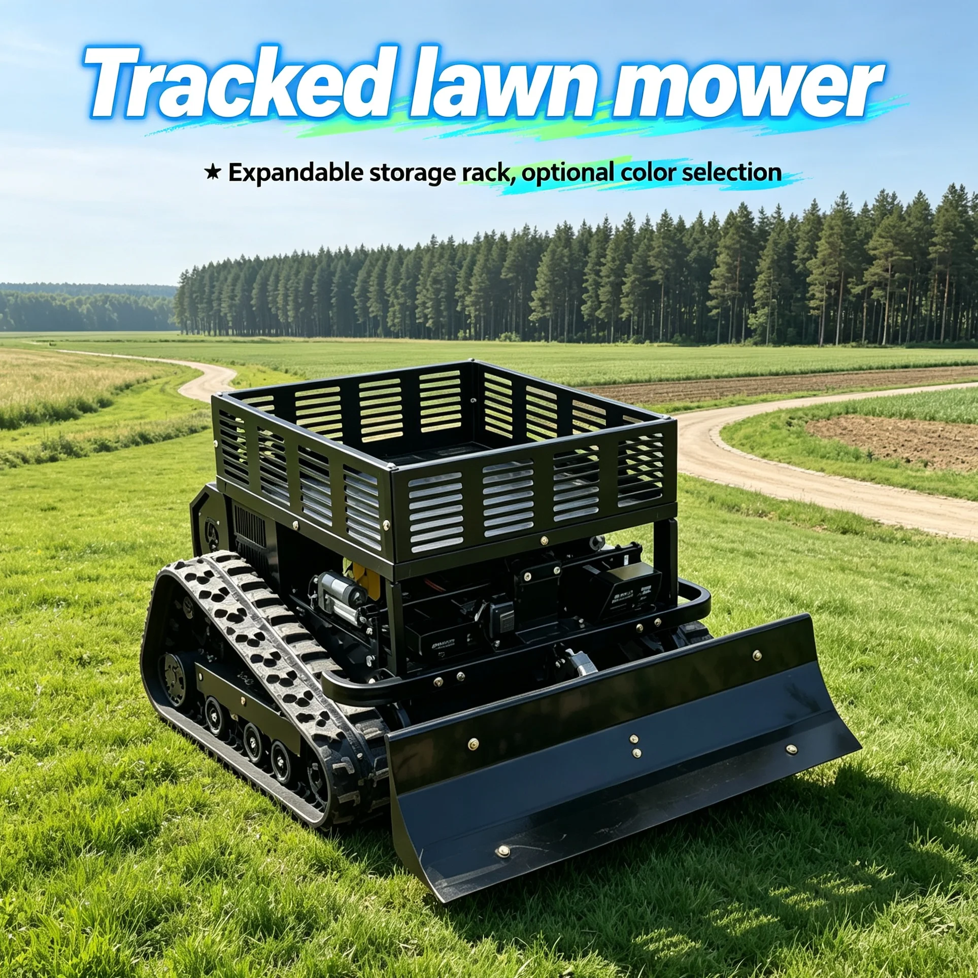 Customized self propelled remote-controlled lawn mower, zero turn intelligent lawn mower, upgraded GPS with intelligent route