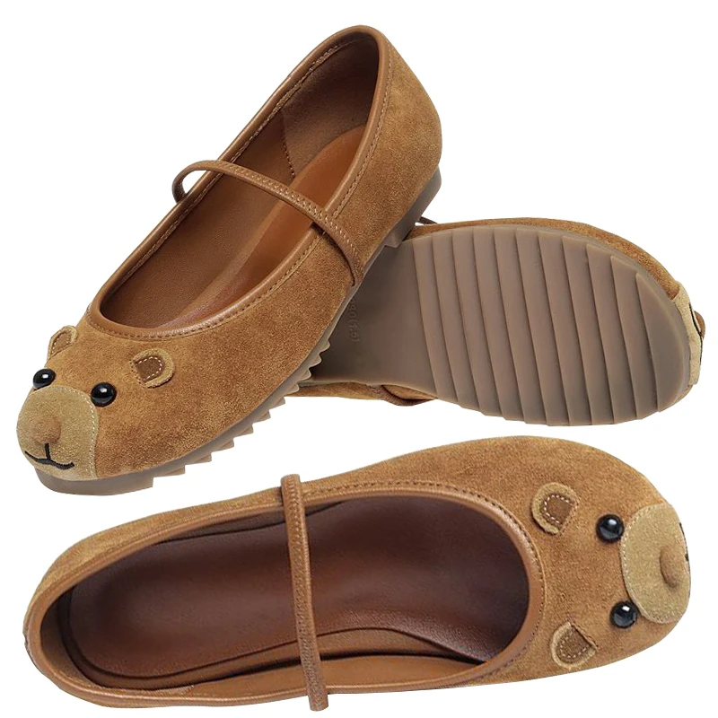 

Little Mouse Ballet Flat Mary Jane Single Shoes Pregnant Mother Non slip Soft Bottom Soft Surface Driving Women's Loafers Summer