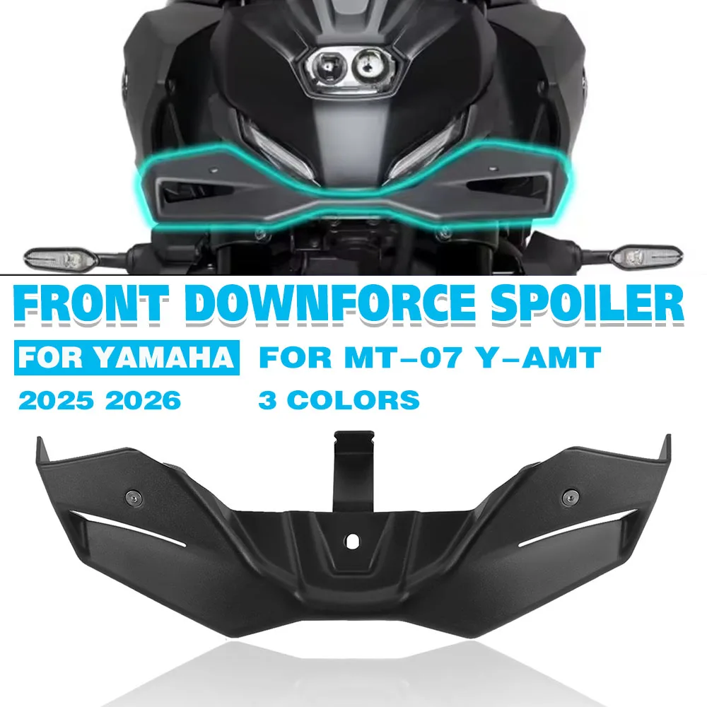 For Yamaha MT-07 MT07 Y-AMT 2025 2026 Motorcycle Front Fairing Winglets Aerodynamic Side Wing Shell Side Spoiler Cover Protector
