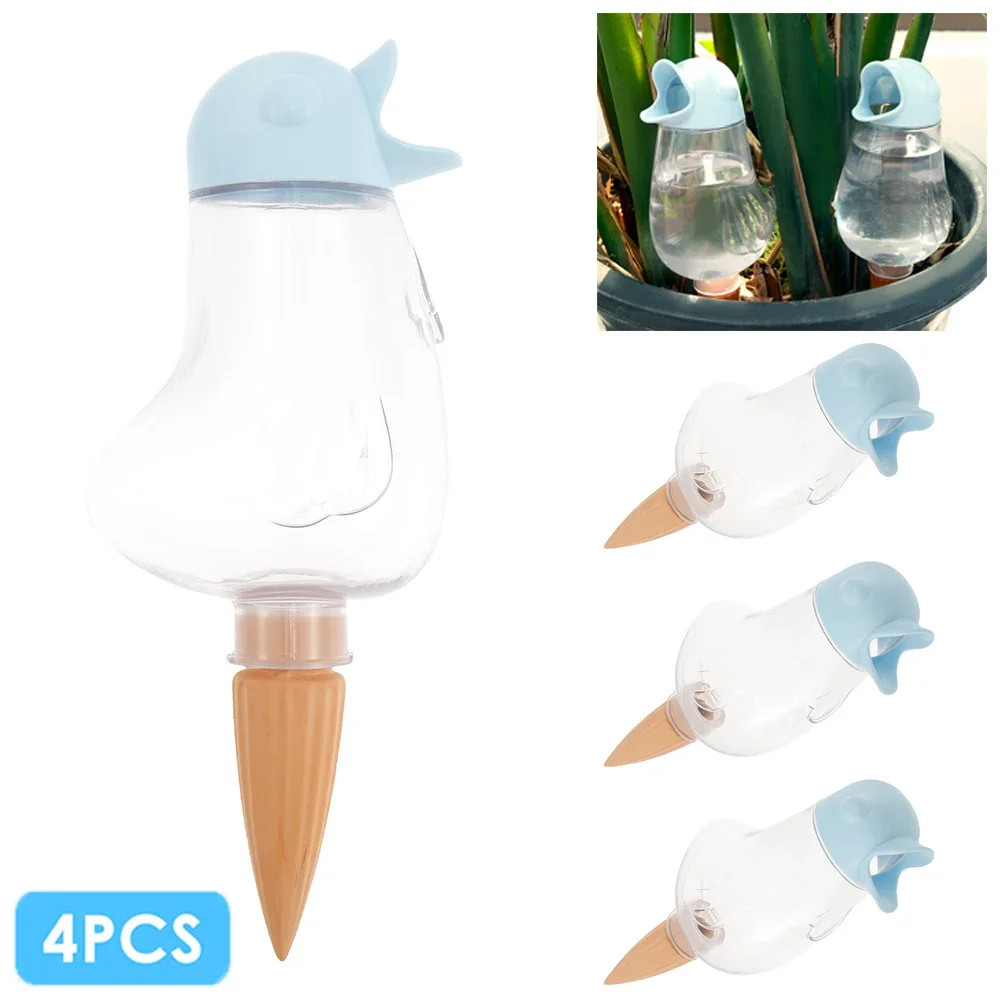

4Pcs Plant Watering Globes Bird Shaped Self Watering Spikes Garden Flower Plants Watering Balls Devices for Indoor and Outdoor