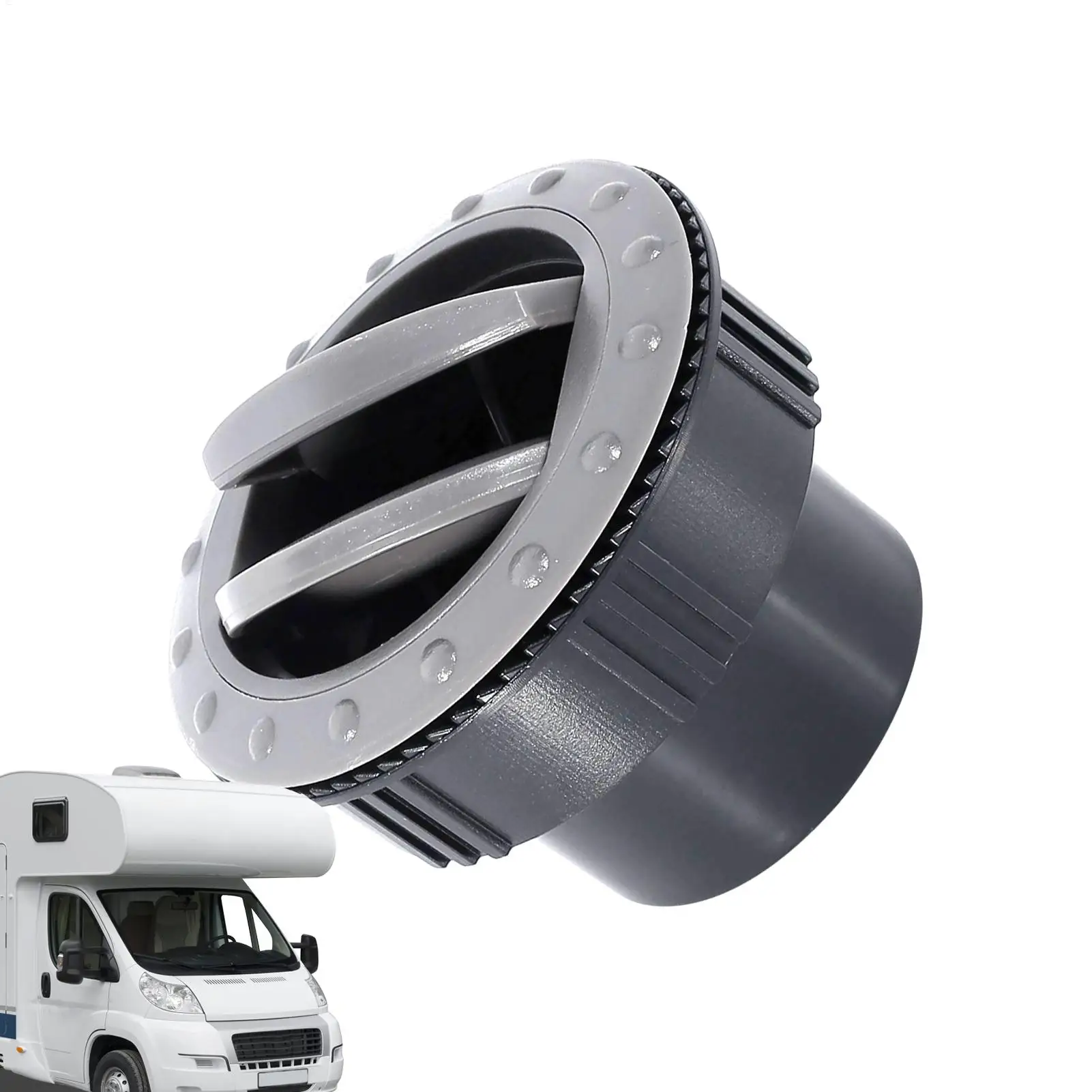 

RV Round Air Vents Air Conditioning Vents Car Rotary Outlet Deflector For Roof Automobile Trucks Boats Yachts Most Vehicles