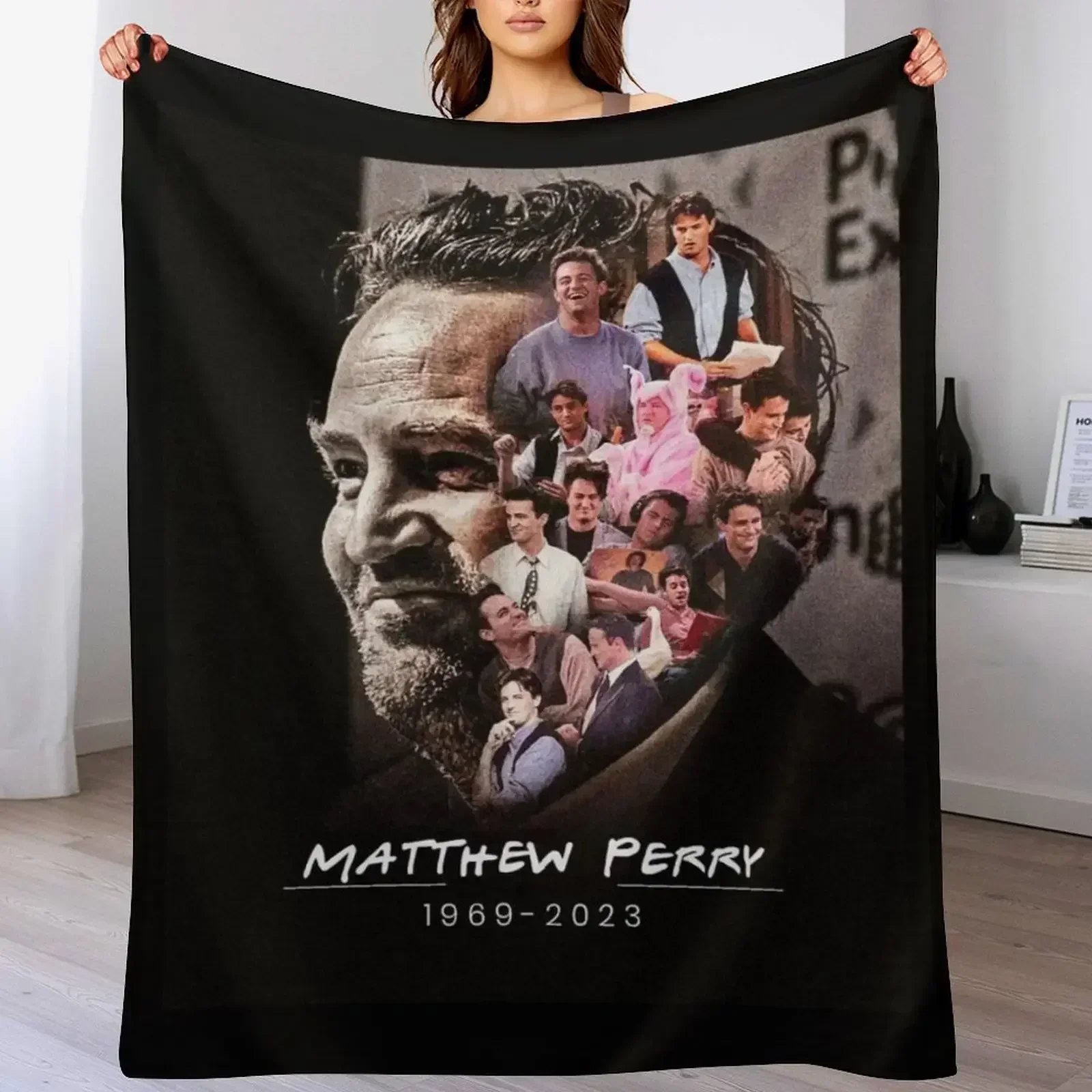 Manta Matthew Perry multiusos cálida para mantas de invierno