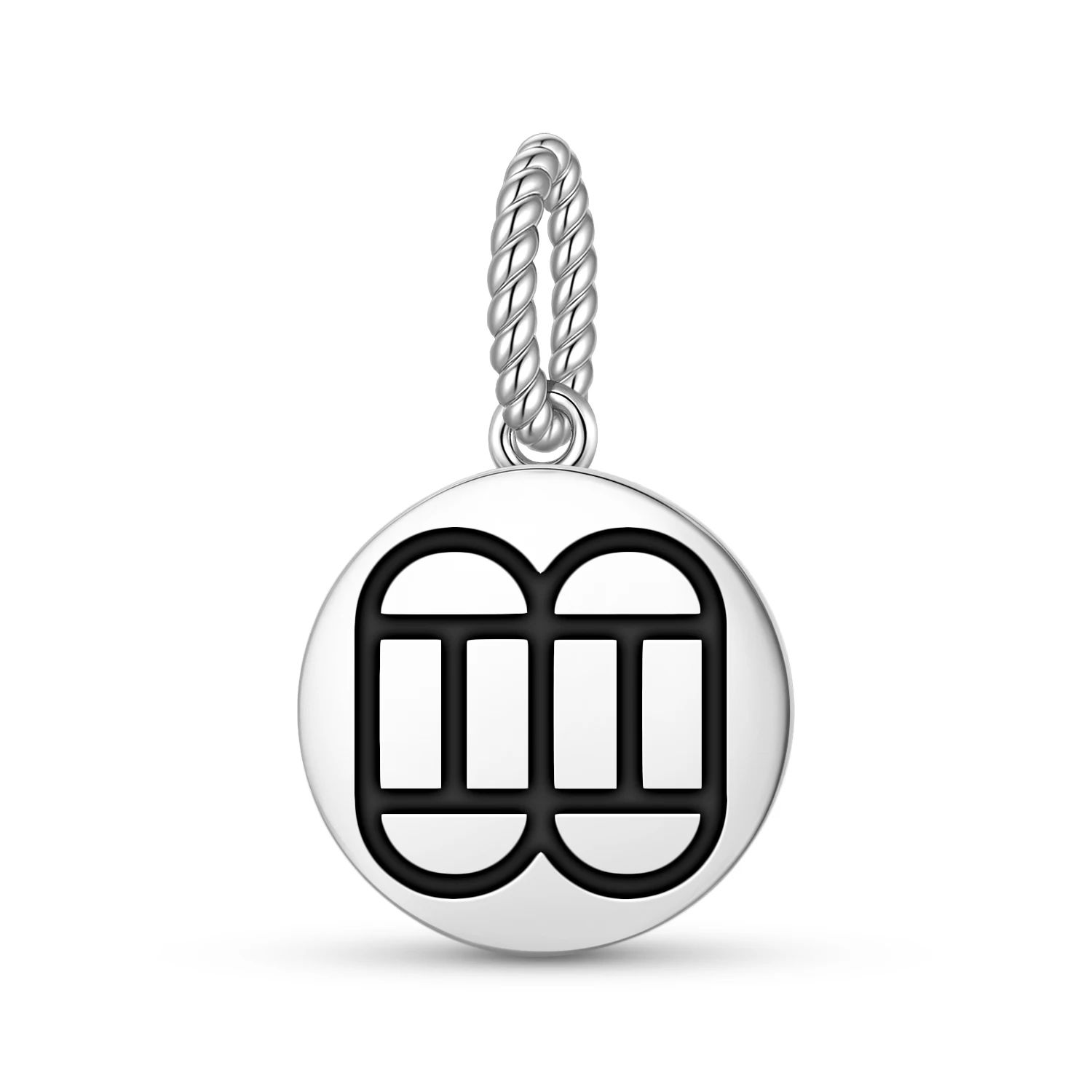 

Adinkra Nnampo Pa Baanu Pendant 925 Sterling Silver Symbol Charm Bead for Women Bracelet Necklace Jewelry Fashion