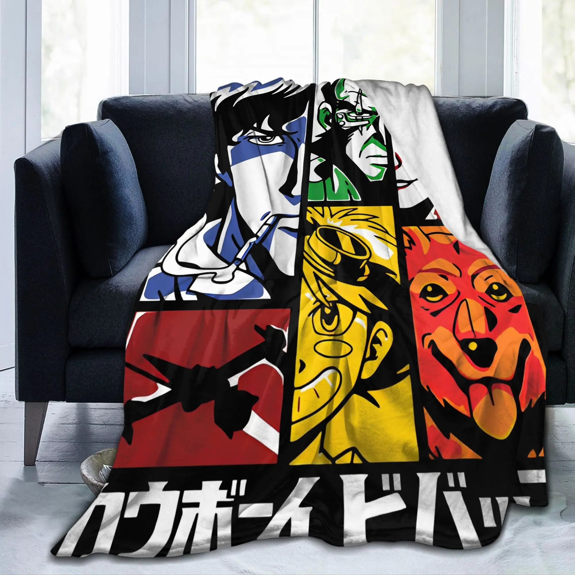 Cowboy Bebop Spike Spiegel Blanket Hot Japanese Anime  Plush Awesome Soft Throw Blankets for Home Spring/Autumn Travel