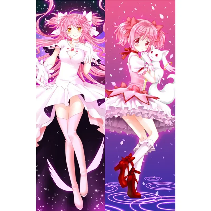 Puella Magi Madoka Magica Dakimakura Cover Anime Pillow Case Otaku Hugging Body Cushion Kaname Madoka Akemi Homura Pillowcase