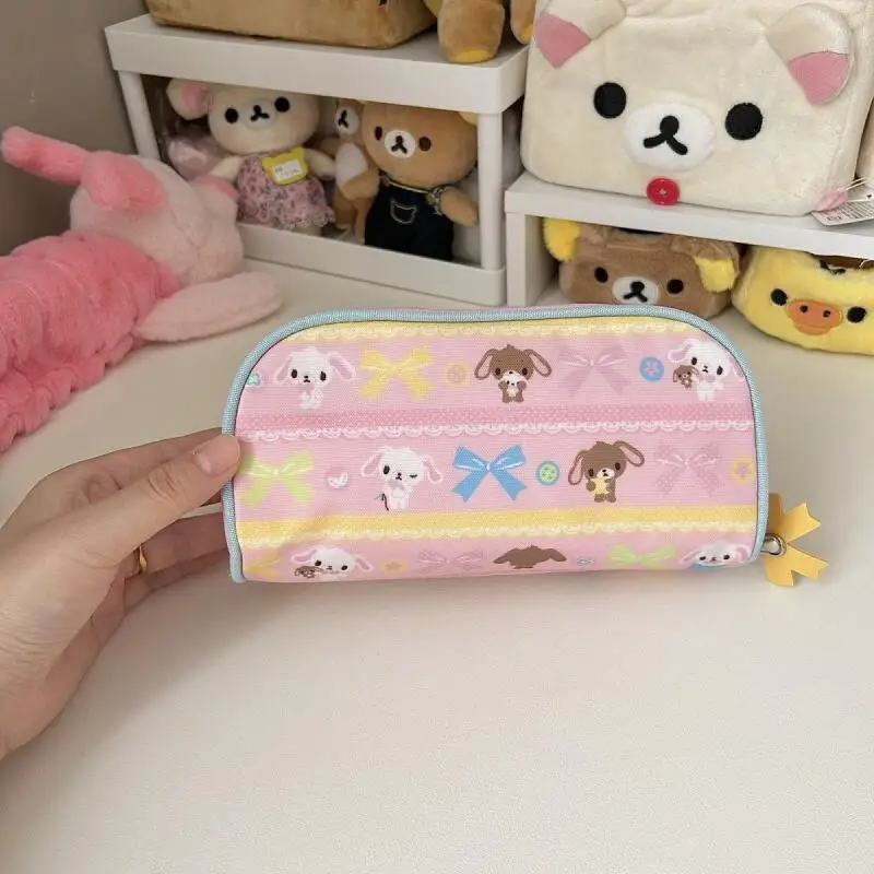 Bunny Field Sugarbunnies Cartoon Pencil Case Makeup Bag Large Capacity Desktop Storage Stationery Bag A Holiday Gift for Friend
