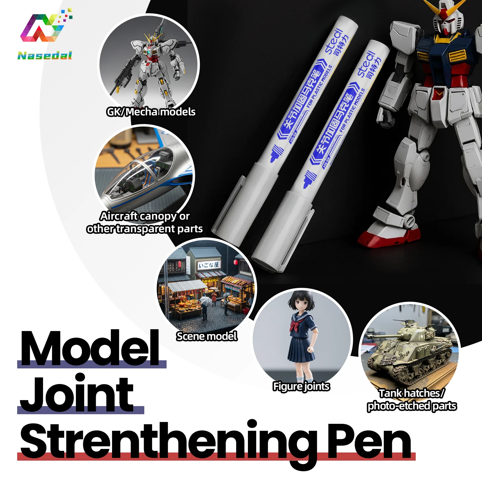 Stedi MS-58 Model Joint Tightening Pens for Gundam Plastic Model Kit Figure Repair Marker Scale Military Model Building DIY Tool