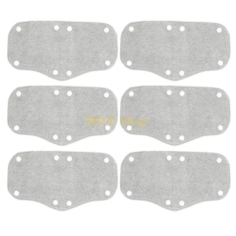 M89F 6pcs Breathable Helmet Sweat Pad With Plastic Clips Quick Installation Slipproof