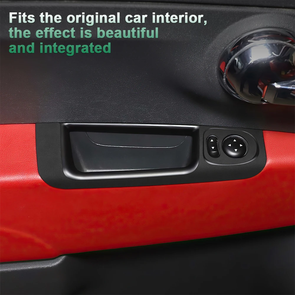 

KUNGKIC Italian Top Suede Sticker for Fiat 500 Abarth 595 2012 2013 2014 2015-2023 Window Lifter Trim Car Interior Accessories