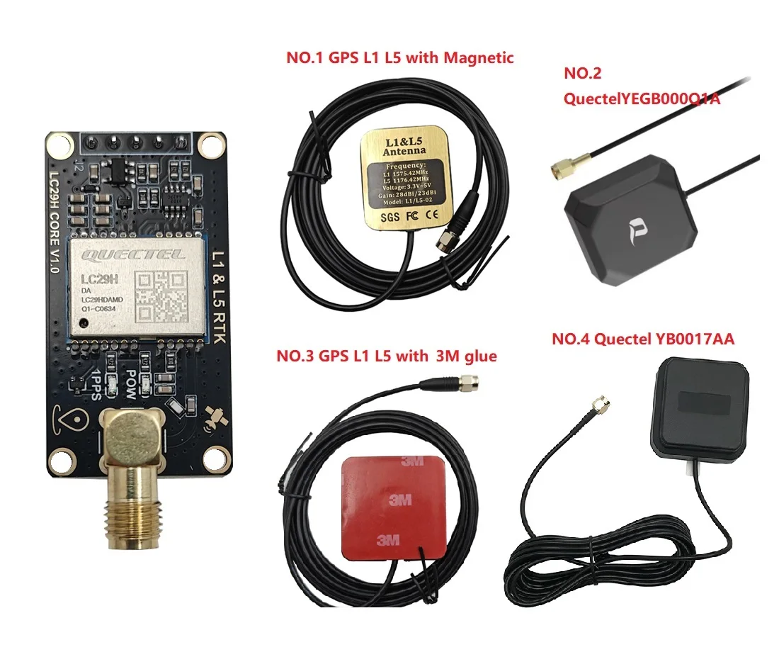 Quectel LC29H LC29HDA LC29HBS dual-frequency GNSS L1+L5  RTK Differential Positioning Centimeter Evb for base stations Rover