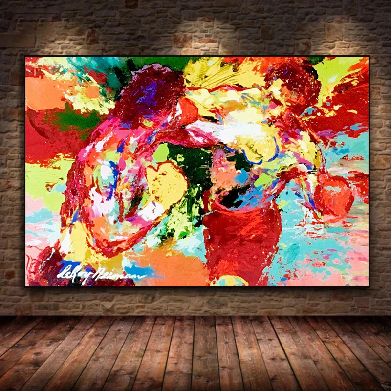Graffiti Boxing Champion Inspirational Apollo Poster Print Art Canvas Painting  for Living Room Home Wall Decoration