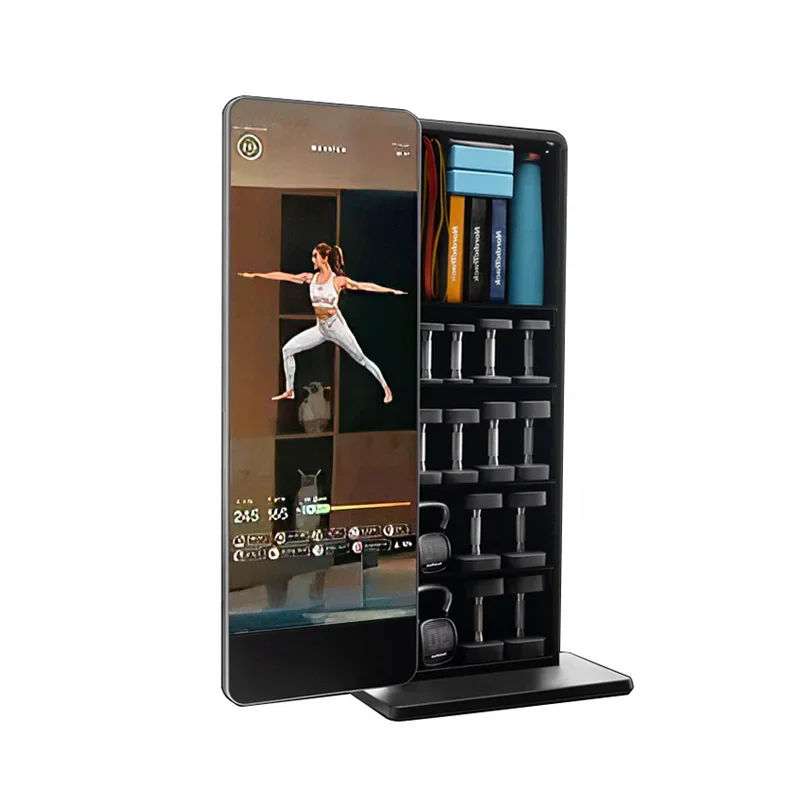 

Waterproof Floor Stand Gym Smart Exercise Magic Mirror Lcd Touch Screen Digital Signage Interactive Fitness Room Mirror