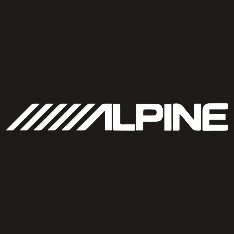 15cm Alpine Car Logo Car Stickers Personality Cute Decals Sunscreen Waterproof Cover Scratches Auto Exterior Parts Accessories F