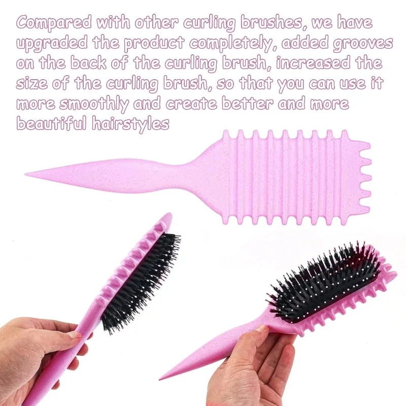WANMEI Detangling Candy Brush Curly Hair Scalp Massage Hair Comb with Wet/Dry Hair Curls to Reduce Pulling Natural Styling Tool image 2