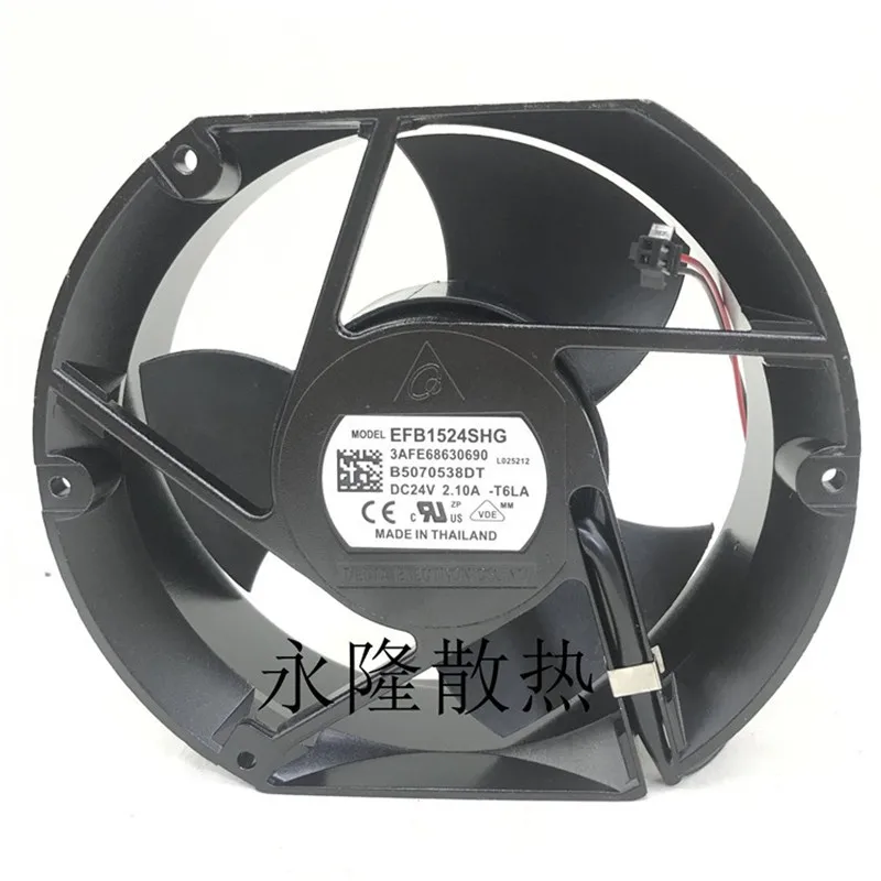 original-efb1524shg-17cm-172-150-51mm-24v-21a-abb-frequency-converter-cooling-fan