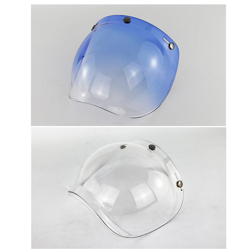 

Detachable Bike Goggles Visor Anti-glare Windproof PC Fence Three Buckles Shield and Install Belt Rack for DIY (Tr