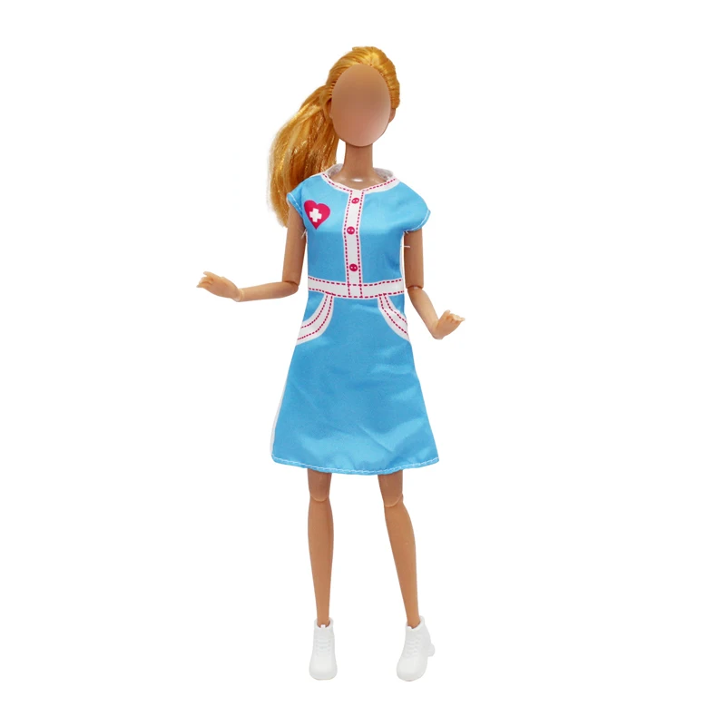 Doctor Nurse Costume Scene Cosplay Clothes For Barbie 11 Inch Doll Accessories For Barbies Accessories