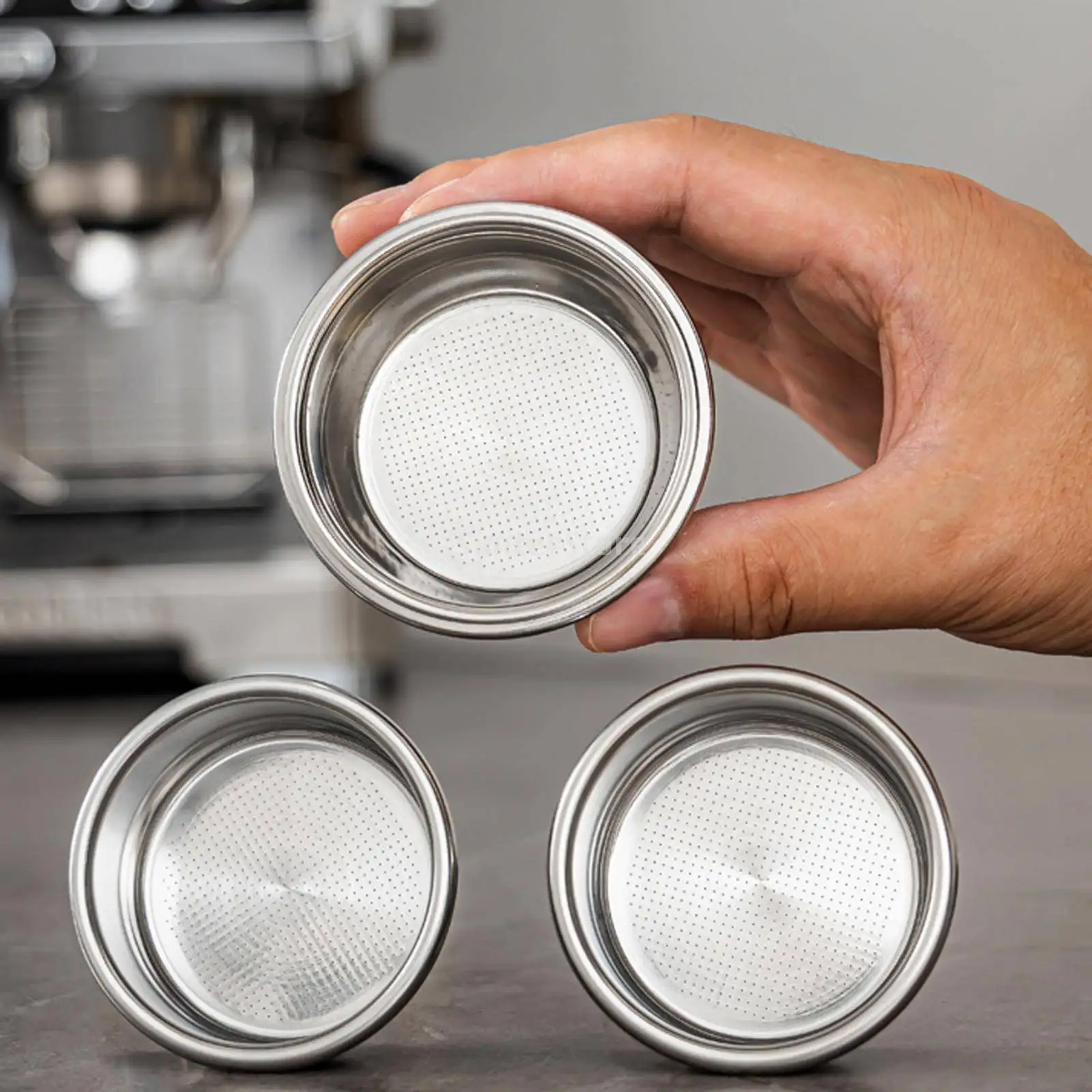 Bottomless Coffee Filters Cup Barista Accessories Espresso Maker Filter Bowl Coffee Filter Basket for Espresso Maker Accessories