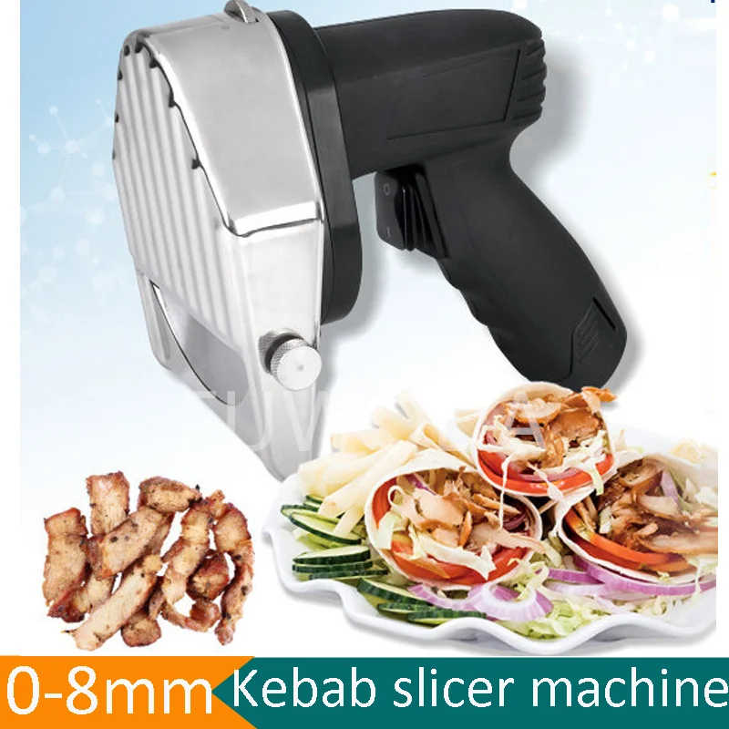 Hot Sale Barbecue Meat Slicer Shawarma Meat Cutting Machine Handheld BBQ Roast Meat Cutting Machine With Two Blades Gyros Knife