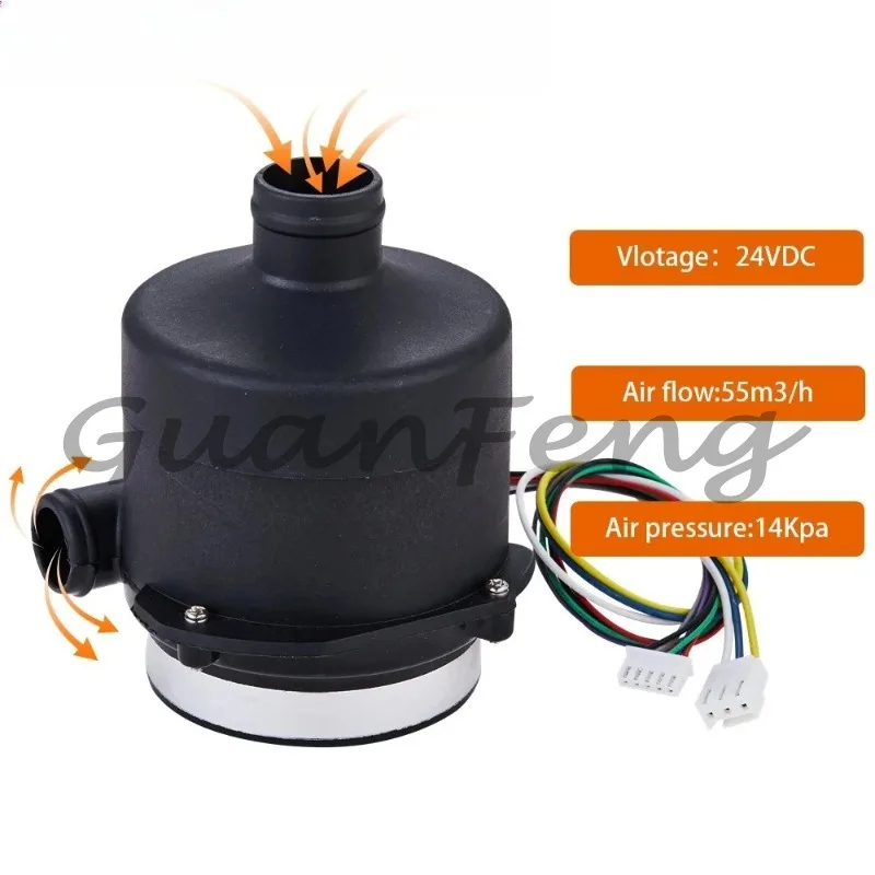 Hot Air Blower Dc Cooling Fan Centrifugal Fan High Performance Plastic 92mm 12 Kpa 12/24/48 Volt with Driver