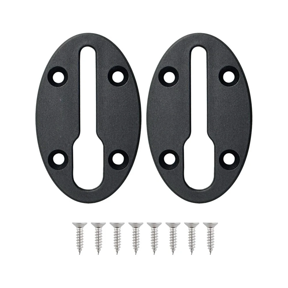 

2 шт. 3-дюймовая гусеница для каяка для держателя удочки, усиленный морской нейлон, аксессуары для направляющих для каяка, бесплатные установочные винты, черные