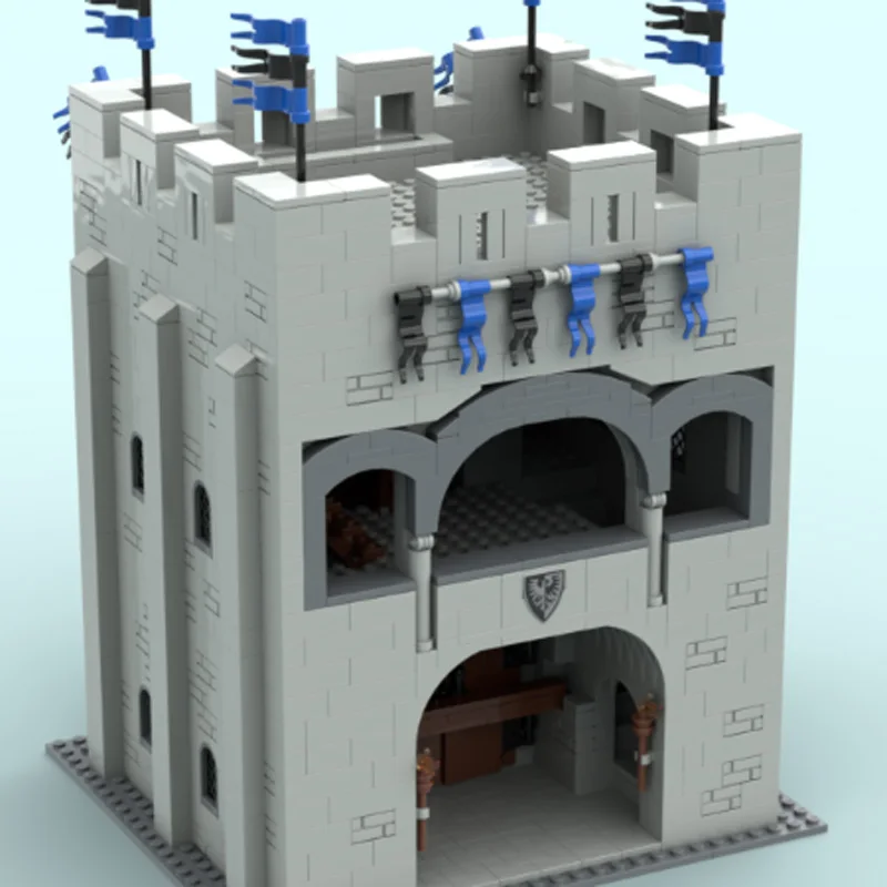 MOC building blocks assemble toy Castle Gate series model 1749pcs creative holiday gift for all architecture lovers