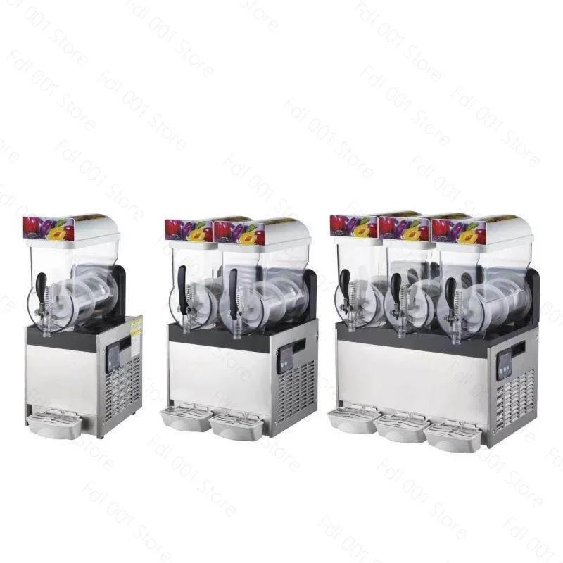Commercial Fully Automatic Slush Machine 15L Single Tank Double Tank Triple Tank Frozen Drink Maker