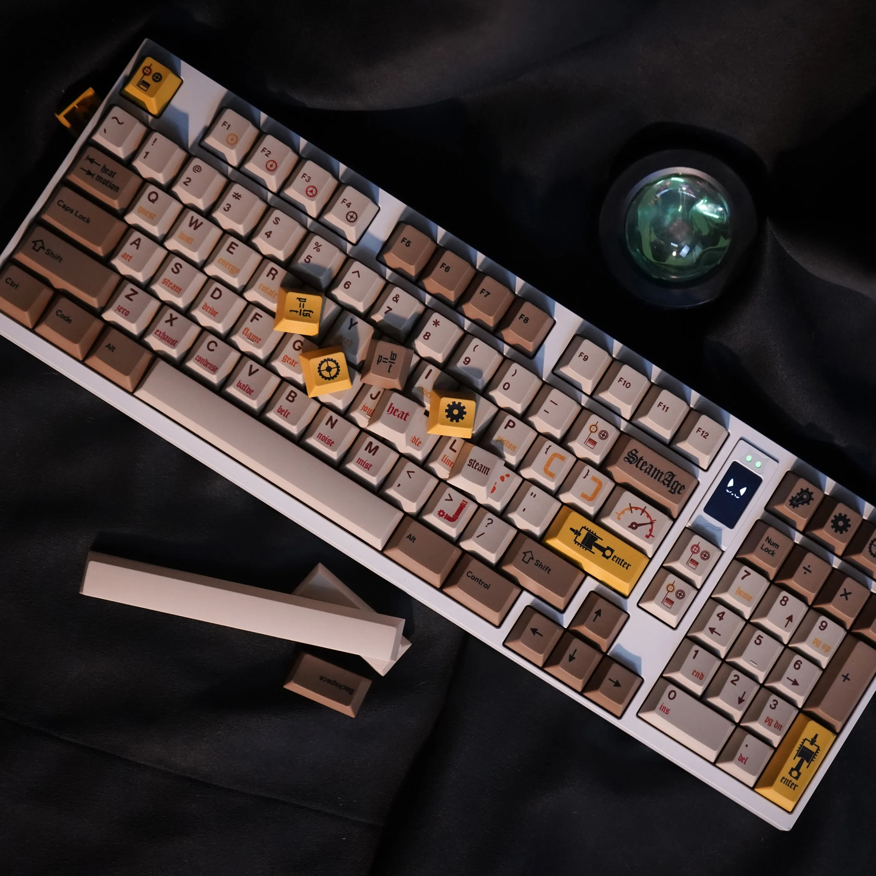 

Age of Steam Old Industrial PBT Original Sublimation Keycap Mechanical Keyboard Customization Full Set of Retro