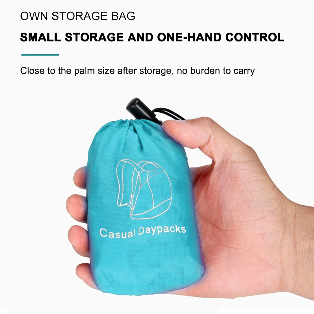 Zaino pieghevole portatile Borsa da trekking ultraleggera per esterni Arrampicata Ciclismo Zaino da viaggio Zaino Zaini pieghevoli impermeabili