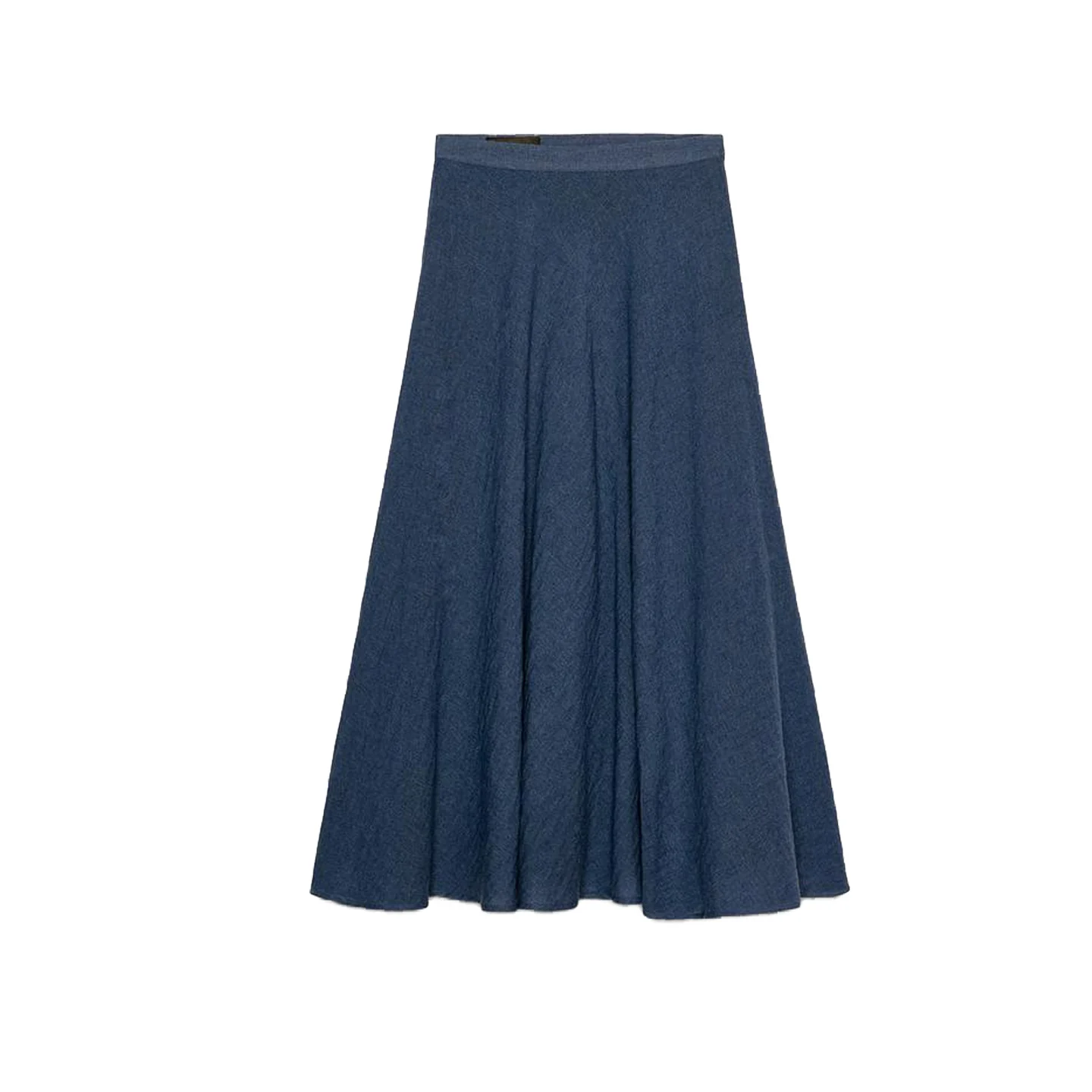 Winter New Women's Casual Sle Midi Skirt High Waist A-Line Hem Drape Coat Ci Commute Casual Polyester Fiber Stand Fit