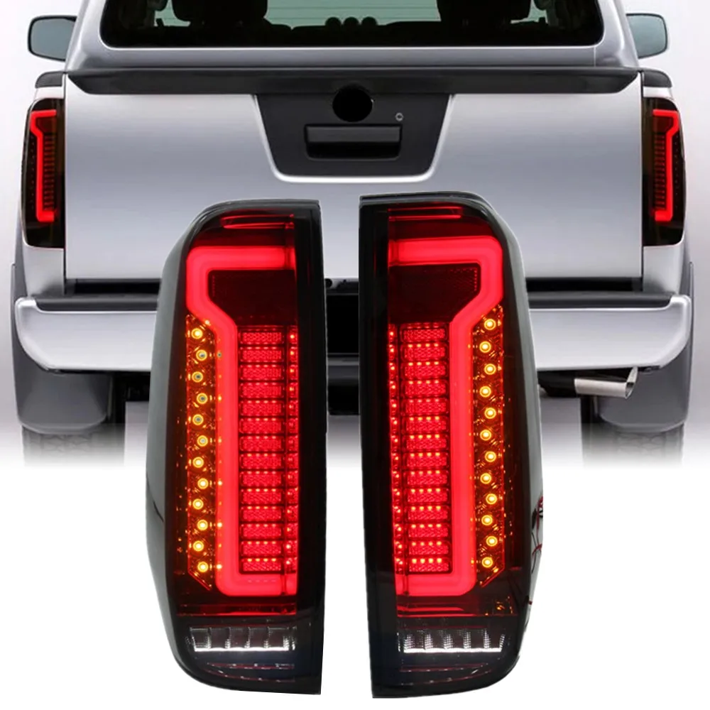 Car Styling Led Tail Lights For Nissan Navara D40 Frontier 2005-2014 Pick-up Truck Brake Warning Lamp Auto Exterior Accessories