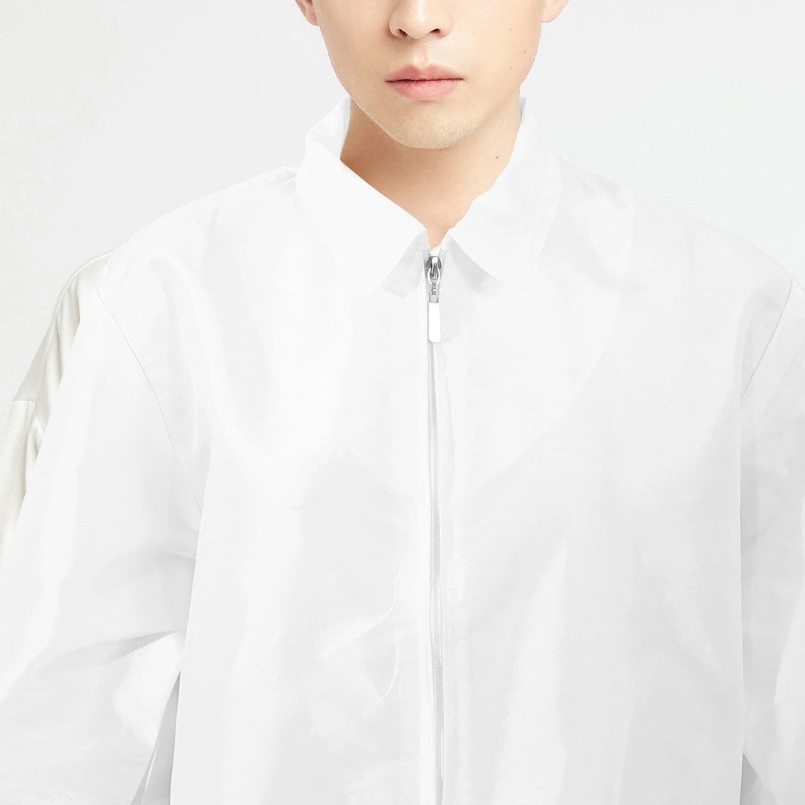 

Barber Uniform Apron White M Short Sleeve Grooming Clothes Easy Clean Durable Polyester Pet Dog Styling Work Wear