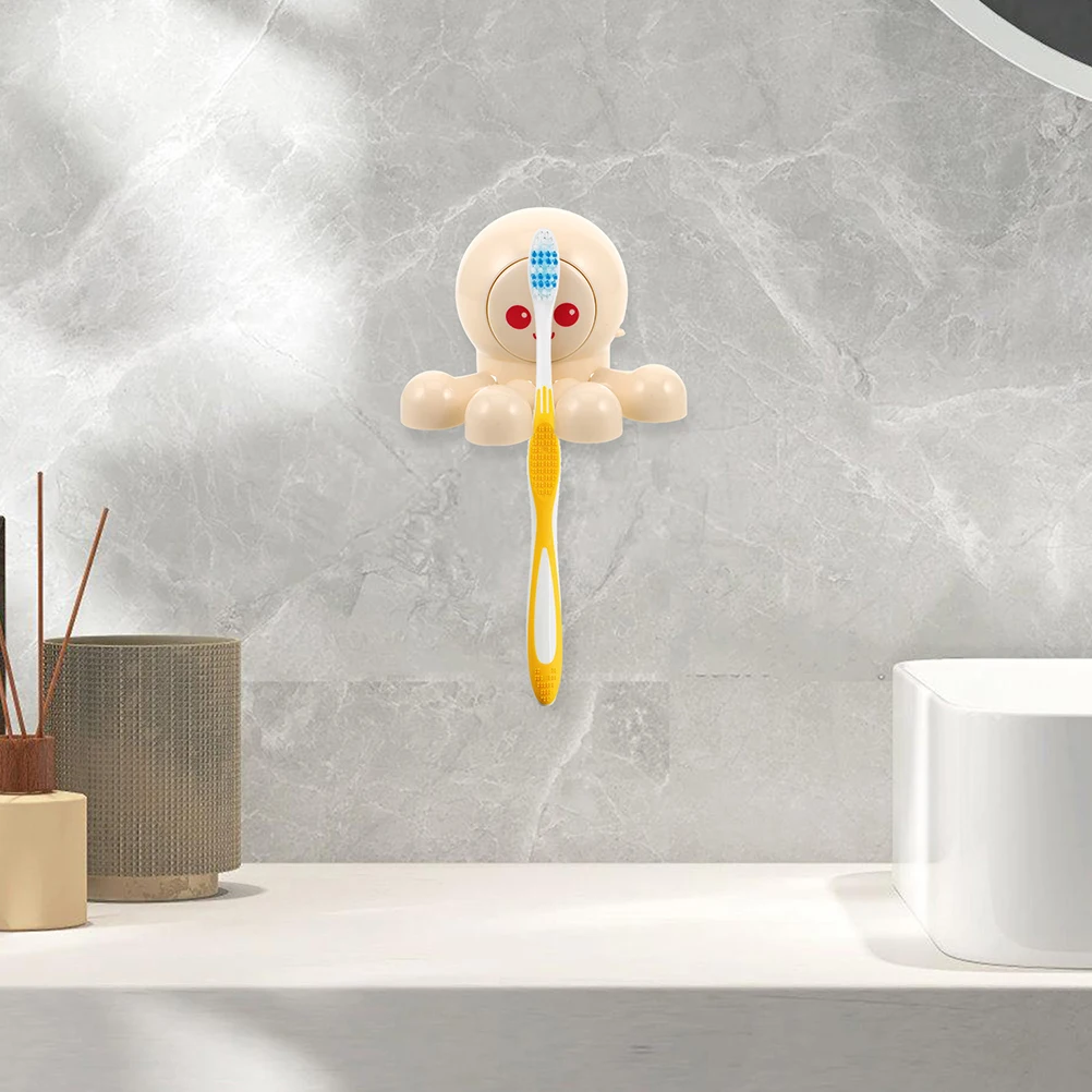 

2 Pcs No Elasticity Toothbrush Holder Child Holders for Bathrooms Abs Suction Cup