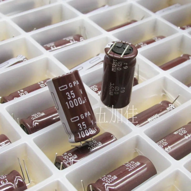 10-100pcs Japanese original box GPA 35V1000UF 125 ℃ EGPA350EBC102MK25S high-temperature resistant electrolytic capacitor