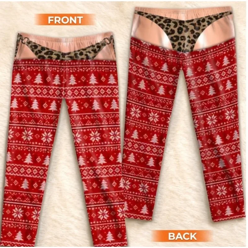 Novelty Prank Pants for Party Events, Cool Fake Print Design, Perfect for Fun Shows and Bring Laughter To Your Friends.