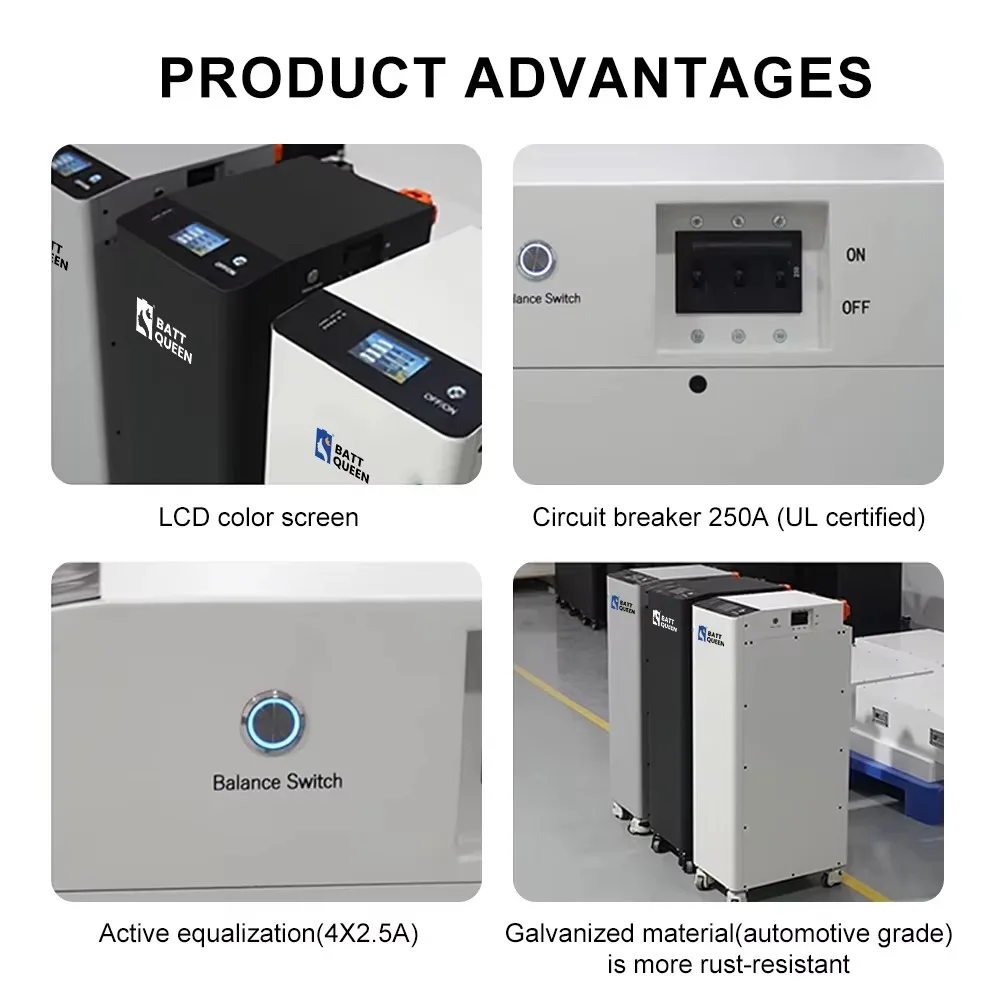 Deligreen EU Stock 51.2V 314AH 330ah 16KWH Seplos V4  case Portable Solar Assembled Battery Lifepo4 Pack for ESS