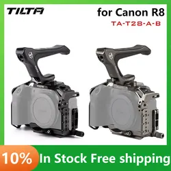 TILTA Full Camera Cage for Canon R8 Black TA-T28-FCC-B HDMI Cable Clamp for Canon EOS R8 ARRI 3/8