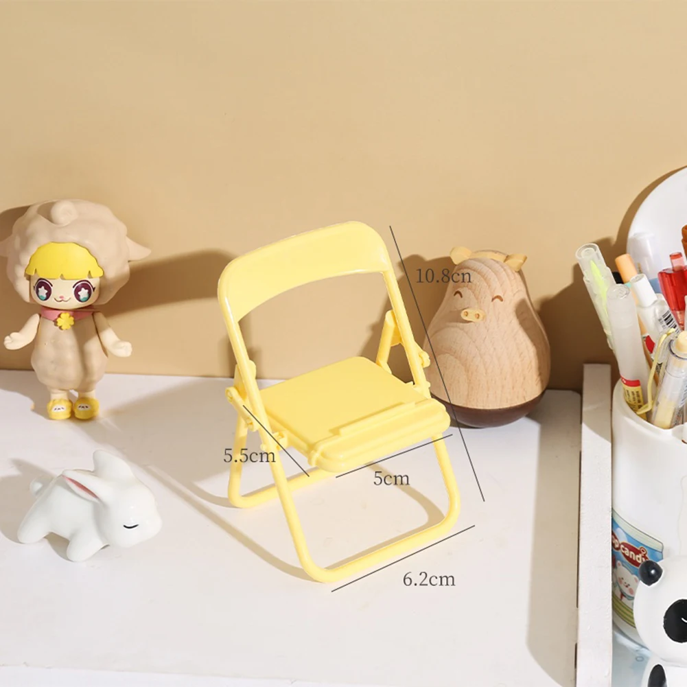 Support de téléphone réglable pour mini chaise, support de téléphone de bureau mignon, support de tablette Kawaii, support de bureau coréen